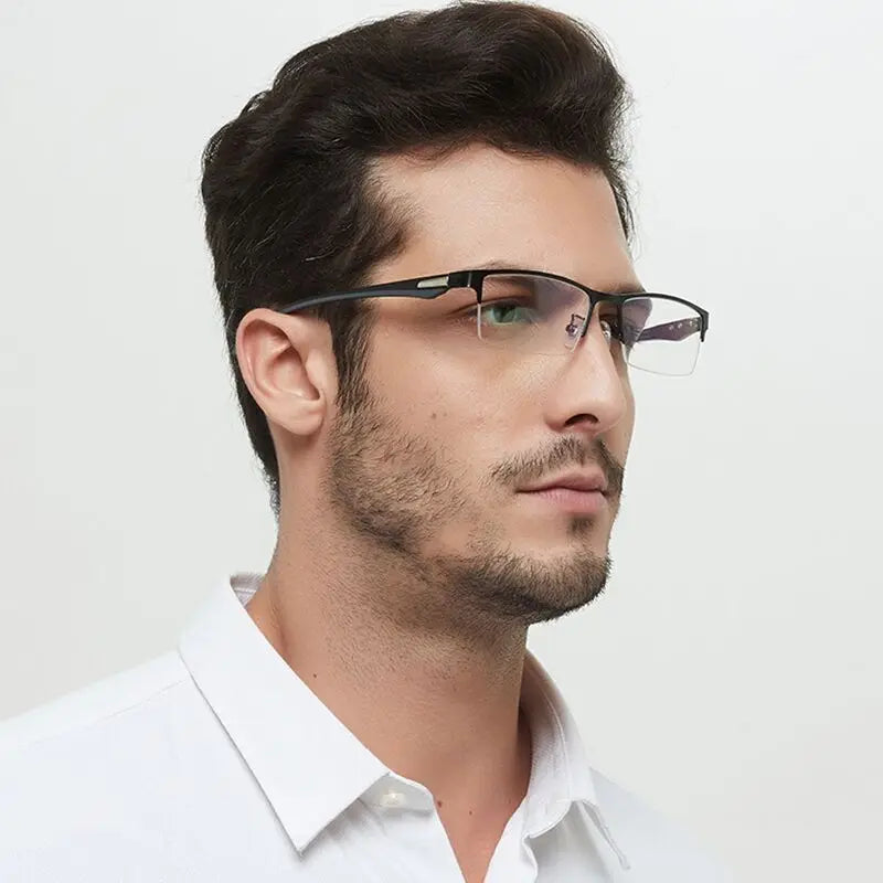 Óculos de grau TR90 para miopia, estilo vintage, masculinos