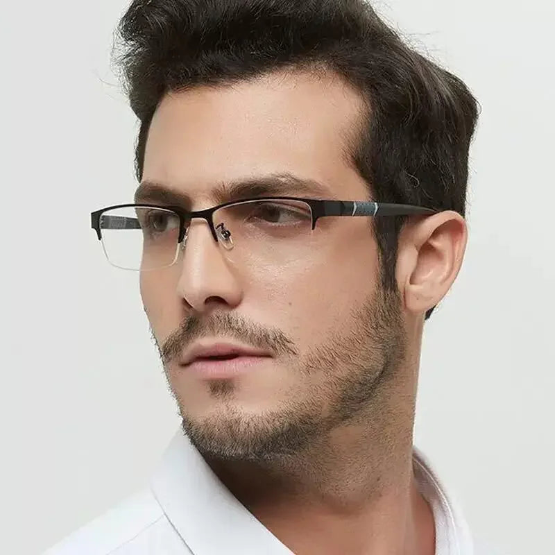 Óculos de leitura multifocais fotocromáticos inteligentes para homens